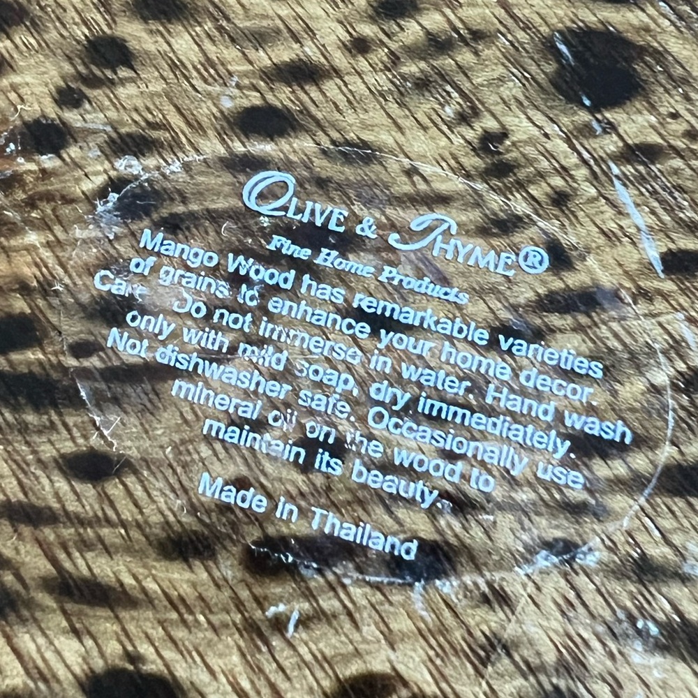Mango Wood Speckled Bowl for Salad or Chips! - Picture 8 of 13